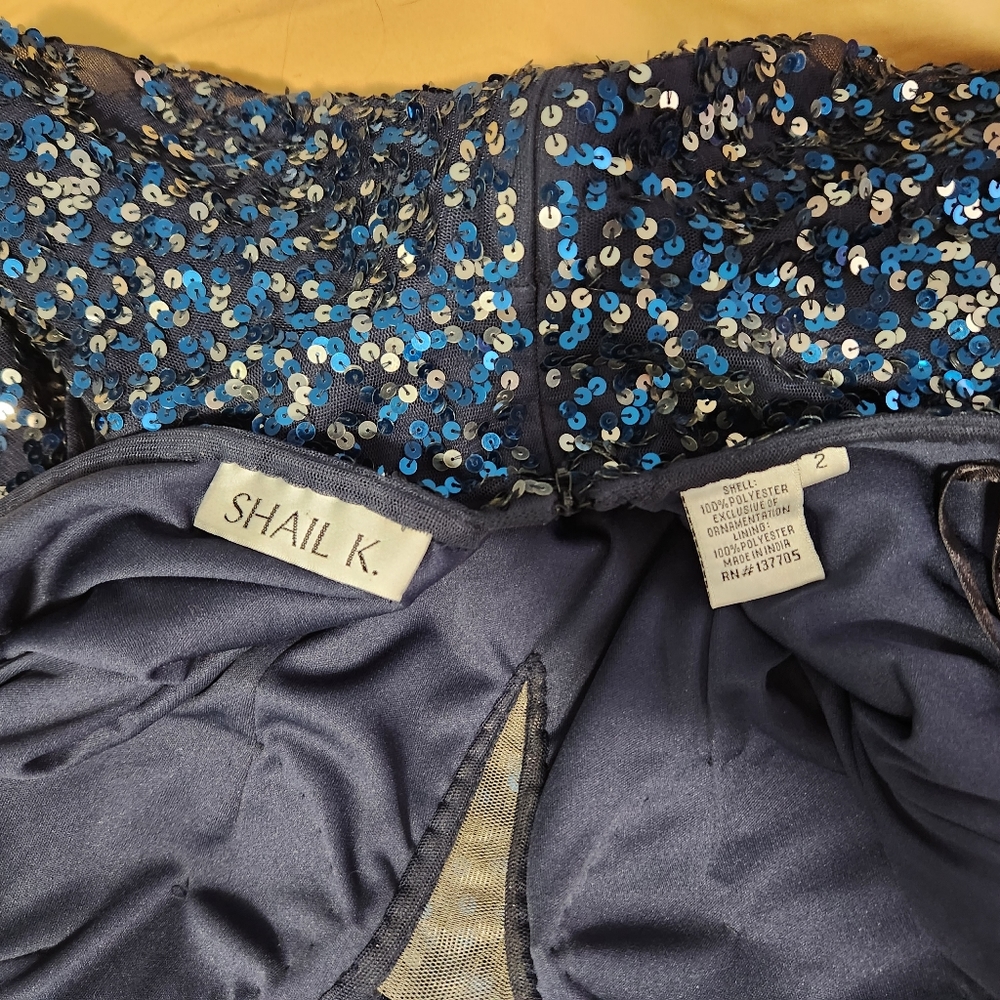 Navy Blue Prom Dress - Picture 4 of 4